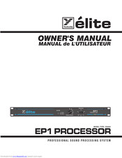 Elite EP1 Owner's Manual
