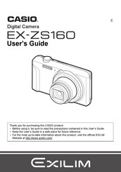 Casio Exilim EX-ZS160 User Manual