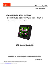 Nexio NEX121MFRG User Manual