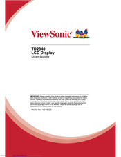 ViewSonic TD2340 User Manual