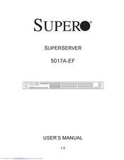 Supero SUPERSERVER 5017A-EF User Manual
