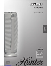 Hunter HEPAtech 30772 Owner's Manual