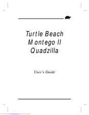 Voyetra Turtle Beach Montego II Quadzilla User Manual