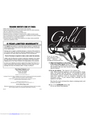 First Texas Products Gold Owner's Manual