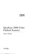 IBM IdeaScan 2000 User Manual