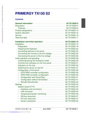 Fujitsu PRIMERGY TX150 S2 Manual