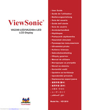 ViewSonic VA2248 Uporabniški Priročnik