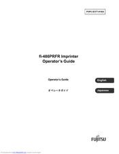 Fujitsu IMAGE SCANNER FI-486PRFR Operator's Manual