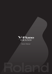 ROLAND V-Piano Owner's Manual
