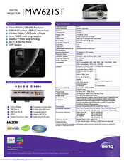 BenQ MW621ST Quick Manual