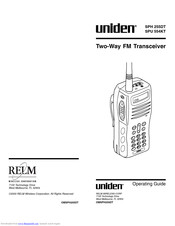Uniden SPH 255DT Operating Manual