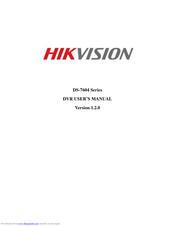 HIKVISION DS-7604HI-S User Manual
