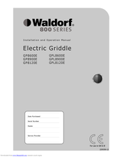Waldorf GP8120E Installation And Operation Manual