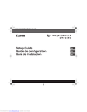 Canon imageFORMULA DR-C130 Document Scanner Setup Manual