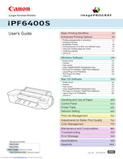 Canon imagePROGRAF iPF6400S Series User Manual