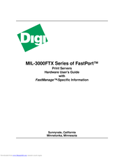Digi FastPort MIL-3310FTX User Manual