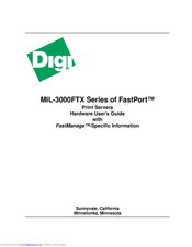 Digi FastPort MIL-3100FTX User Manual