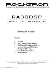 ROCKTRON RA30DSP Instruction Manual