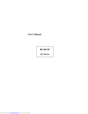 Advantech RS-400-SF User Manual
