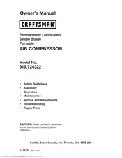 Craftsman 919.724322 Owner's Manual