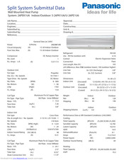 Panasonic U-26PE1U6 Quick Manual