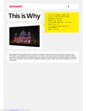 Sharp PN-E471R Specifications