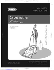 Vax Rapide V-028PX Instruction Manual