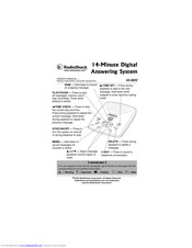 Radio Shack 43-3822 Owner's Manual