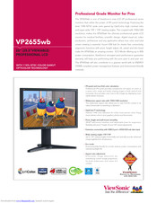 Viewsonic VP2655WB - 26