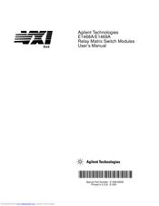 Agilent Technologies E1468A User Manual