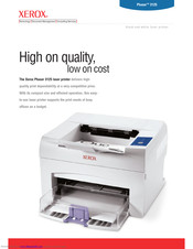 Xerox 3125N - Phaser B/W Laser Printer Specifications