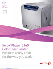 Xerox PHASER 6140 Quick Manual