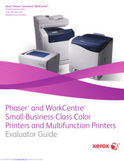 Xerox Phaser, DocuPrint Quick Manual
