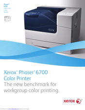 Xerox Phaser 6700N Quick Manual
