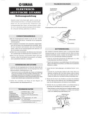 Yamaha ELECTRIC ACOUSTIC GUITAR Quick Manual