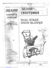 Sears Craftsman C950-52113-0 Owner's Manual