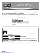 Maytag W10282479 User Instructions