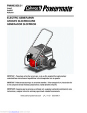 Coleman Powermate PM0463300.01 Installation Instructions Manual