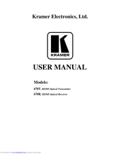 Kramer 670T User Manual