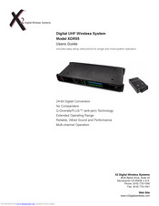 X2 Digital Wireless Systems XDR95 User Manual