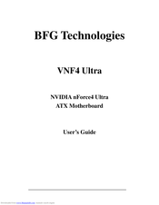 BFG Technologies VNF4 Ultra User Manual