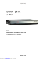 Maximum Maximum T-541 VA User Manual