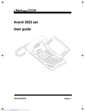 Telrad Avanti 3025 set User Manual