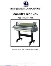 EDNord RSS-1050 Owner's Manual