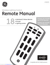 GE GE SmartHome Remote Manual