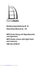 HomeMatic HM-OU-CFM-PI Operating Manual