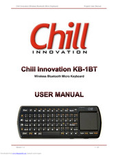 Chill innovation KB-1BT User Manual