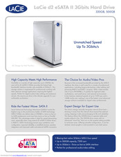 Lacie d2 SATA II 3Gbits Brochure & Specs