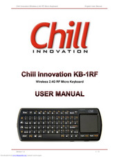 Chill innovation KB-1RF User Manual
