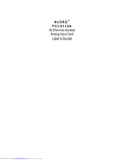 NuDAQ PCI- 9113A User Manual